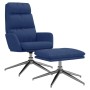 Relaxation armchair with blue fabric footrest by vidaXL, Armchairs - Ref: Foro24-3097517, Price: 156,80 €, Discount: %