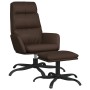 Relaxation armchair with footrest in brown synthetic leather by vidaXL, Armchairs - Ref: Foro24-3097537, Price: 127,80 €, Dis...