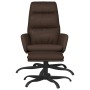 Relaxation armchair with footrest in brown synthetic leather by vidaXL, Armchairs - Ref: Foro24-3097537, Price: 127,80 €, Dis...