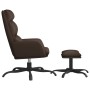 Relaxation armchair with footrest in brown synthetic leather by vidaXL, Armchairs - Ref: Foro24-3097537, Price: 127,80 €, Dis...