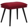 Relaxation armchair with red velvet stool by vidaXL, Armchairs - Ref: Foro24-3097672, Price: 157,99 €, Discount: %