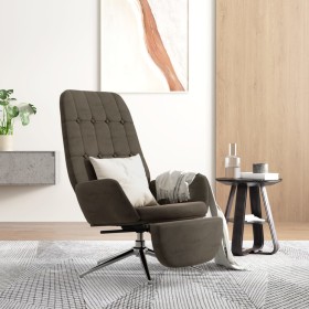 Relaxation armchair with footrest in dark gray microfiber fabric by vidaXL, Armchairs - Ref: Foro24-3097701, Price: 112,58 €,...