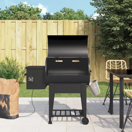 Pelletgrill mit unterer Ablage aus schwarzem Eisen, 94 cm von vidaXL, Grillen - Ref: Foro24-360068, Preis: 429,16 €, Rabatt: %