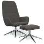 Relaxation armchair with stool in dark gray microfiber fabric by vidaXL, Armchairs - Ref: Foro24-3097695, Price: 133,06 €, Di...