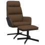 Sillón de relax con reposapiés tela marrón de vidaXL, Sillones - Ref: Foro24-3097552, Precio: 125,99 €, Descuento: %