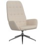 Relaxation armchair with stool in cream-colored microfiber fabric by vidaXL, Armchairs - Ref: Foro24-3097697, Price: 133,06 €...