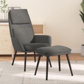 Sillón de relax con taburete tela gris claro de vidaXL, Sillones - Ref: Foro24-3097768, Precio: 140,29 €, Descuento: %