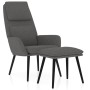 Sillón de relax con taburete tela gris claro de vidaXL, Sillones - Ref: Foro24-3097768, Precio: 140,13 €, Descuento: %