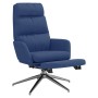 Sillón de relax con reposapiés de tela azul de vidaXL, Sillones - Ref: Foro24-3097528, Precio: 127,09 €, Descuento: %