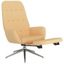 Sillón de relax con reposapiés tela de microfibra crema de vidaXL, Sillones - Ref: Foro24-3097703, Precio: 112,99 €, Descuent...