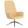 Sillón de relax con reposapiés tela de microfibra crema de vidaXL, Sillones - Ref: Foro24-3097703, Precio: 112,99 €, Descuent...