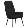 Sillón de relax con reposapiés tela negro de vidaXL, Sillones - Ref: Foro24-3097774, Precio: 140,13 €, Descuento: %