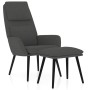 Relaxation armchair with dark gray fabric stool by vidaXL, Armchairs - Ref: Foro24-3097769, Price: 140,99 €, Discount: %