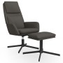 Sillón de relax con taburete terciopelo gris oscuro de vidaXL, Sillones - Ref: Foro24-3097799, Precio: 139,99 €, Descuento: %