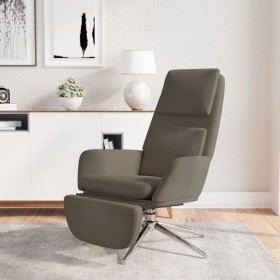 Relaxation armchair with footrest in dark gray microfiber fabric by vidaXL, Armchairs - Ref: Foro24-3097788, Price: 129,00 €,...