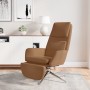 Sillón de relax con reposapiés tela de microfibra taupe de vidaXL, Sillones - Ref: Foro24-3097786, Precio: 107,99 €, Descuent...