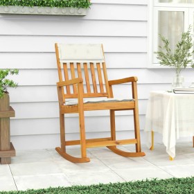 Rocking chair with solid acacia wood cushions by vidaXL, Garden chairs - Ref: Foro24-360025, Price: 92,99 €, Discount: %