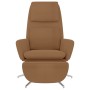 Relaxation armchair with footrest in taupe microfiber fabric by vidaXL, Armchairs - Ref: Foro24-3097786, Price: 107,34 €, Dis...