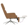 Sillón de relax con reposapiés tela de microfibra taupe de vidaXL, Sillones - Ref: Foro24-3097786, Precio: 107,99 €, Descuent...