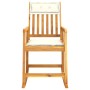 Rocking chair with solid acacia wood cushions by vidaXL, Garden chairs - Ref: Foro24-360025, Price: 92,67 €, Discount: %