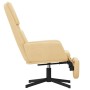 Relaxation armchair with cream white velvet footrest by vidaXL, Armchairs - Ref: Foro24-3097818, Price: 109,99 €, Discount: %