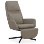 Sillón de relax con reposapiés de terciopelo gris claro de vidaXL, Sillones - Ref: Foro24-3097809, Precio: 108,33 €, Descuent...