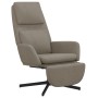 Sillón de relax con reposapiés de terciopelo gris claro de vidaXL, Sillones - Ref: Foro24-3097809, Precio: 108,33 €, Descuent...