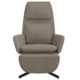 Sillón de relax con reposapiés de terciopelo gris claro de vidaXL, Sillones - Ref: Foro24-3097809, Precio: 108,33 €, Descuent...