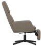 Sillón de relax con reposapiés de terciopelo gris claro de vidaXL, Sillones - Ref: Foro24-3097809, Precio: 108,33 €, Descuent...