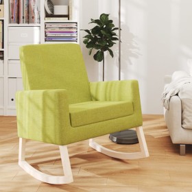 Silla mecedora de tela verde claro de vidaXL, Mecedoras - Ref: Foro24-345232, Precio: 113,99 €, Descuento: %