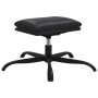 Sillón de relax con reposapiés cuero sintético negro de vidaXL, Sillones - Ref: Foro24-3097678, Precio: 153,99 €, Descuento: %