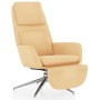 Relaxation armchair with footrest in cream microfiber fabric by vidaXL, Armchairs - Ref: Foro24-3097790, Price: 102,99 €, Dis...