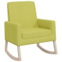 Silla mecedora de tela verde claro de vidaXL, Mecedoras - Ref: Foro24-345232, Precio: 113,28 €, Descuento: %