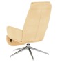 Relaxation armchair with footrest in cream microfiber fabric by vidaXL, Armchairs - Ref: Foro24-3097790, Price: 102,99 €, Dis...