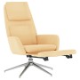 Relaxation armchair with footrest in cream microfiber fabric by vidaXL, Armchairs - Ref: Foro24-3097790, Price: 102,99 €, Dis...