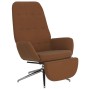 Sillón de relax con reposapiés tela de microfibra marrón de vidaXL, Sillones - Ref: Foro24-3097698, Precio: 112,99 €, Descuen...