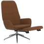 Sillón de relax con reposapiés tela de microfibra marrón de vidaXL, Sillones - Ref: Foro24-3097698, Precio: 112,99 €, Descuen...