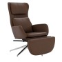 Relaxation armchair with footrest shiny brown synthetic leather by vidaXL, Armchairs - Ref: Foro24-3097834, Price: 121,10 €, ...