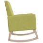 Silla mecedora de tela verde claro de vidaXL, Mecedoras - Ref: Foro24-345232, Precio: 113,28 €, Descuento: %