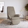 Sillón de relax con reposapiés de terciopelo gris claro de vidaXL, Sillones - Ref: Foro24-3097848, Precio: 98,81 €, Descuento: %