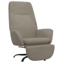 Sillón de relax con reposapiés de terciopelo gris claro de vidaXL, Sillones - Ref: Foro24-3097848, Precio: 98,81 €, Descuento: %