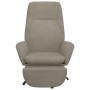 Sillón de relax con reposapiés de terciopelo gris claro de vidaXL, Sillones - Ref: Foro24-3097848, Precio: 98,81 €, Descuento: %