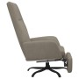 Sillón de relax con reposapiés de terciopelo gris claro de vidaXL, Sillones - Ref: Foro24-3097848, Precio: 98,81 €, Descuento: %