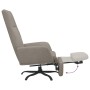 Sillón de relax con reposapiés de terciopelo gris claro de vidaXL, Sillones - Ref: Foro24-3097848, Precio: 98,81 €, Descuento: %