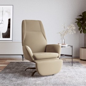 Relaxation armchair with footrest in light gray microfiber fabric by vidaXL, Armchairs - Ref: Foro24-3097867, Price: 106,99 €...