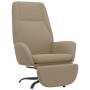 Sillón de relax con reposapiés tela de microfibra gris claro de vidaXL, Sillones - Ref: Foro24-3097867, Precio: 106,79 €, Des...