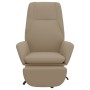 Sillón de relax con reposapiés tela de microfibra gris claro de vidaXL, Sillones - Ref: Foro24-3097867, Precio: 106,79 €, Des...