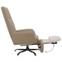 Sillón de relax con reposapiés tela de microfibra gris claro de vidaXL, Sillones - Ref: Foro24-3097867, Precio: 106,79 €, Des...