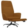 Sillón de relax con reposapiés terciopelo marrón de vidaXL, Sillones - Ref: Foro24-3097856, Precio: 98,99 €, Descuento: %