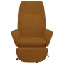 Sillón de relax con reposapiés terciopelo marrón de vidaXL, Sillones - Ref: Foro24-3097856, Precio: 98,99 €, Descuento: %